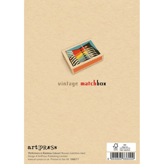 Vintage Rainbow Performers Greeting Card
