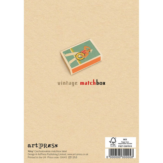 Ahoy Vintage Matchbox Greeting Card | The Jewellery Stop