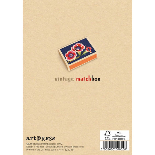 Blush Vintage Matchbox Greeting Card | The Jewellery Stop