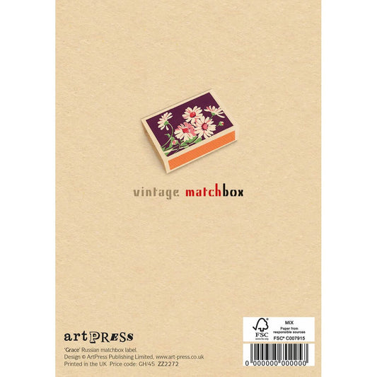 Grace Vintage Matchbox Greeting Card | The Jewellery Stop