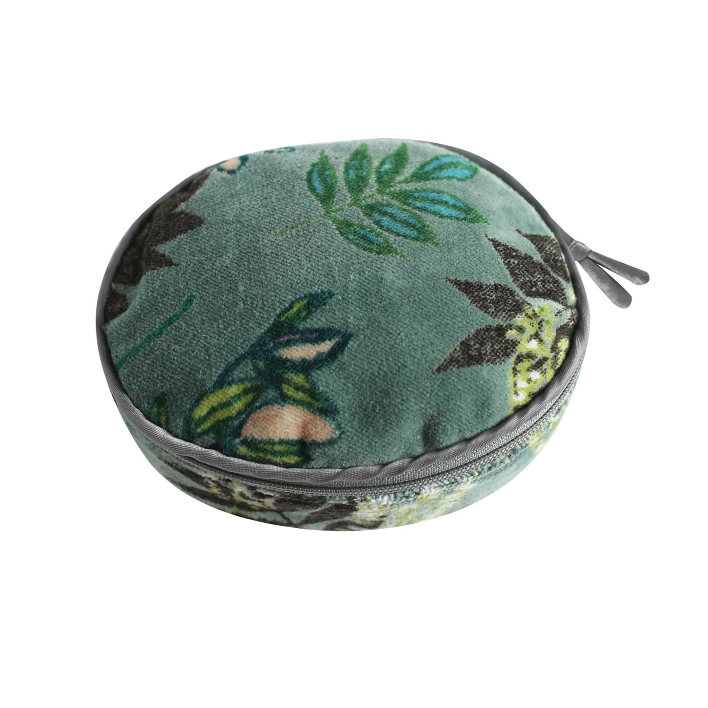 Green Botanical Velvet Jewellery Pouch | The Jewellery Stop