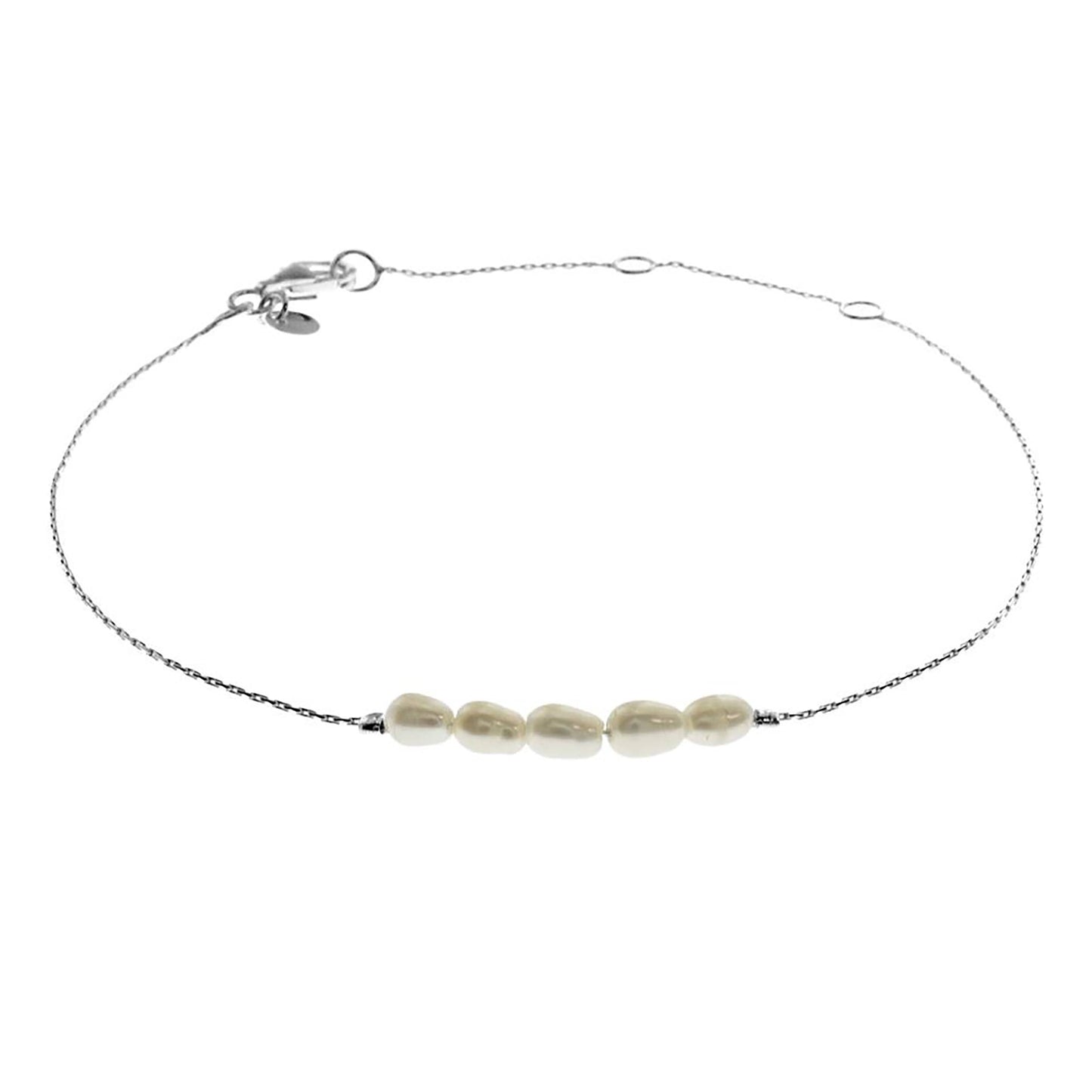 Sterling Silver Bracelet With Freshwater Pearl Cluster | The Jewellery Stop