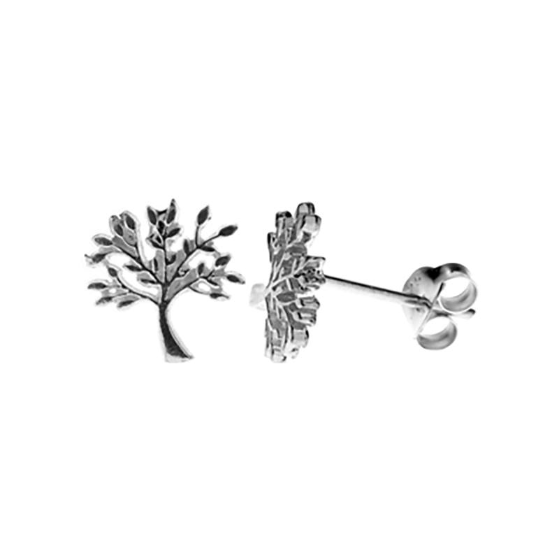 Tree Of Life Sterling Silver Stud Earrings | The Jewellery Stop