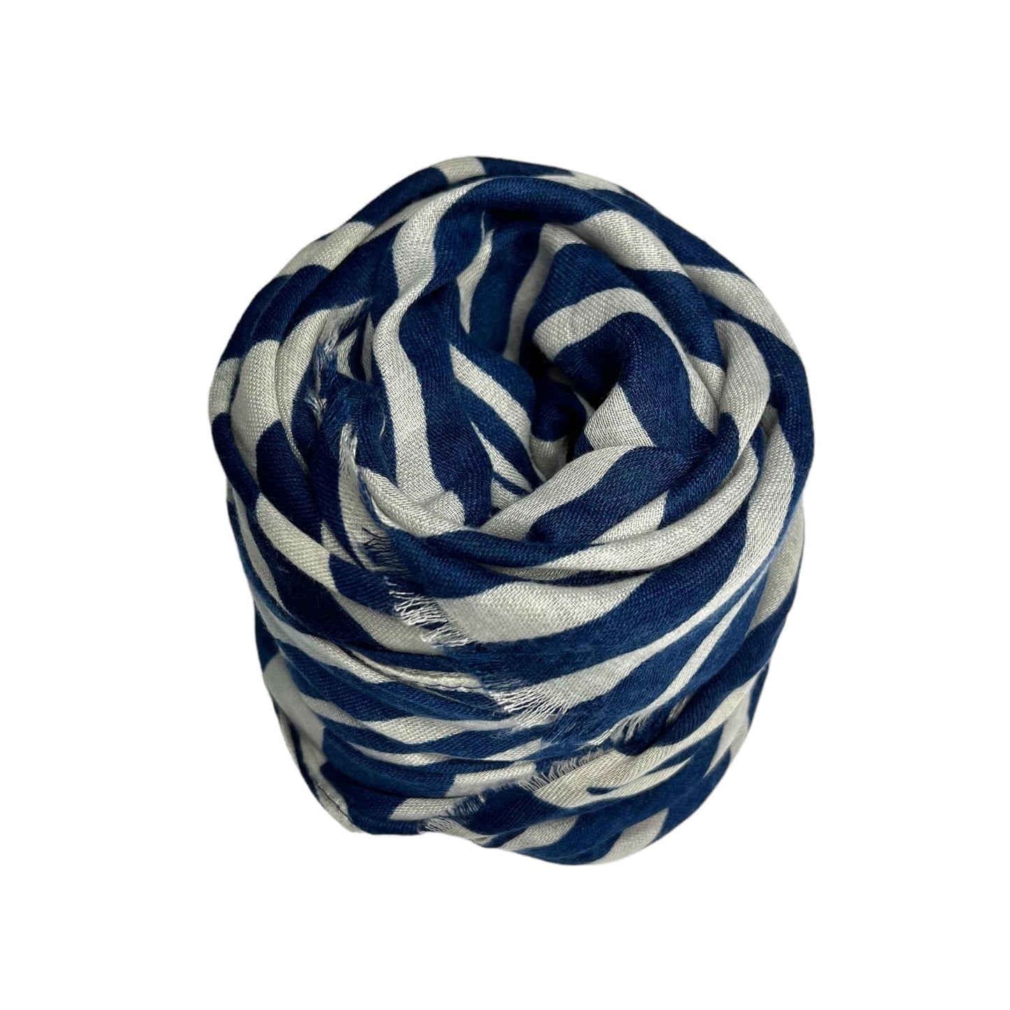 Navy Zebra Print Scarf | The Jewellery Stop