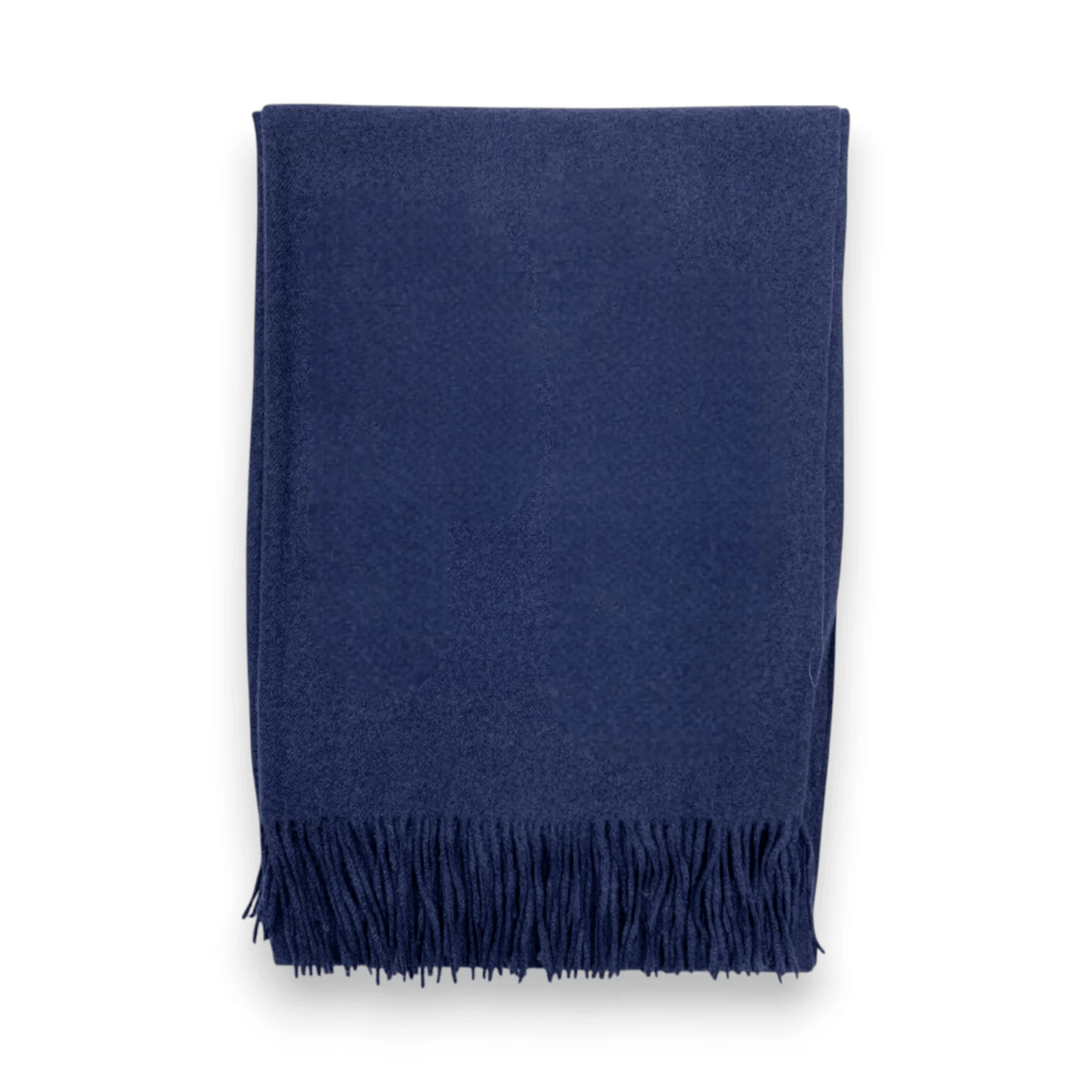 Navy Premium Wool Blend Winter Scarf