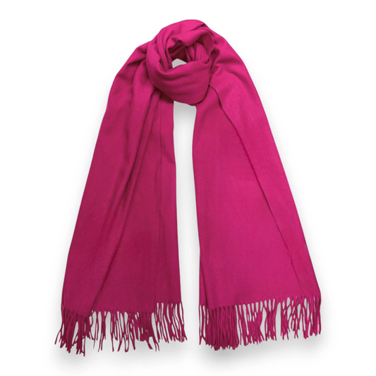 Fuchsia Premium Wool Blend Winter Scarf