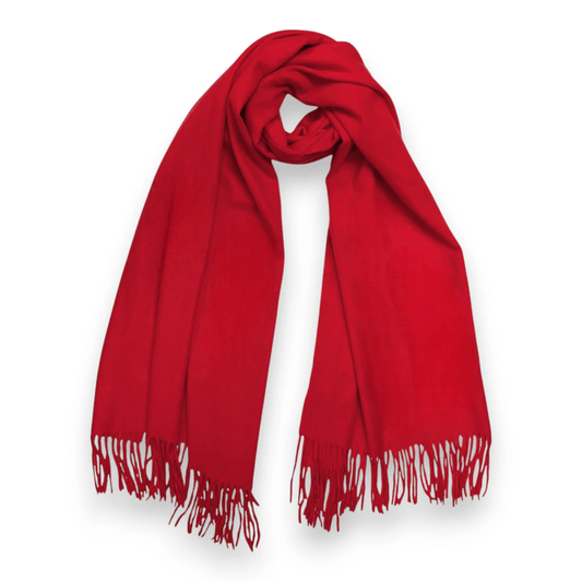 Red Premium Wool Blend Winter Scarf | The Jewellery Stop