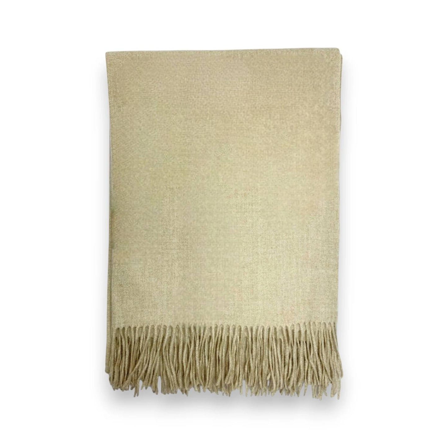 Beige Premium Wool Blend Winter Scarf