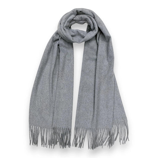 Grey Premium Wool Blend Winter Scarf