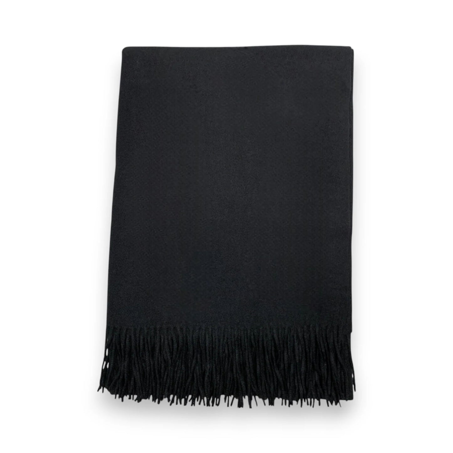 Black Premium Wool Blend Winter Scarf | The Jewellery Stop