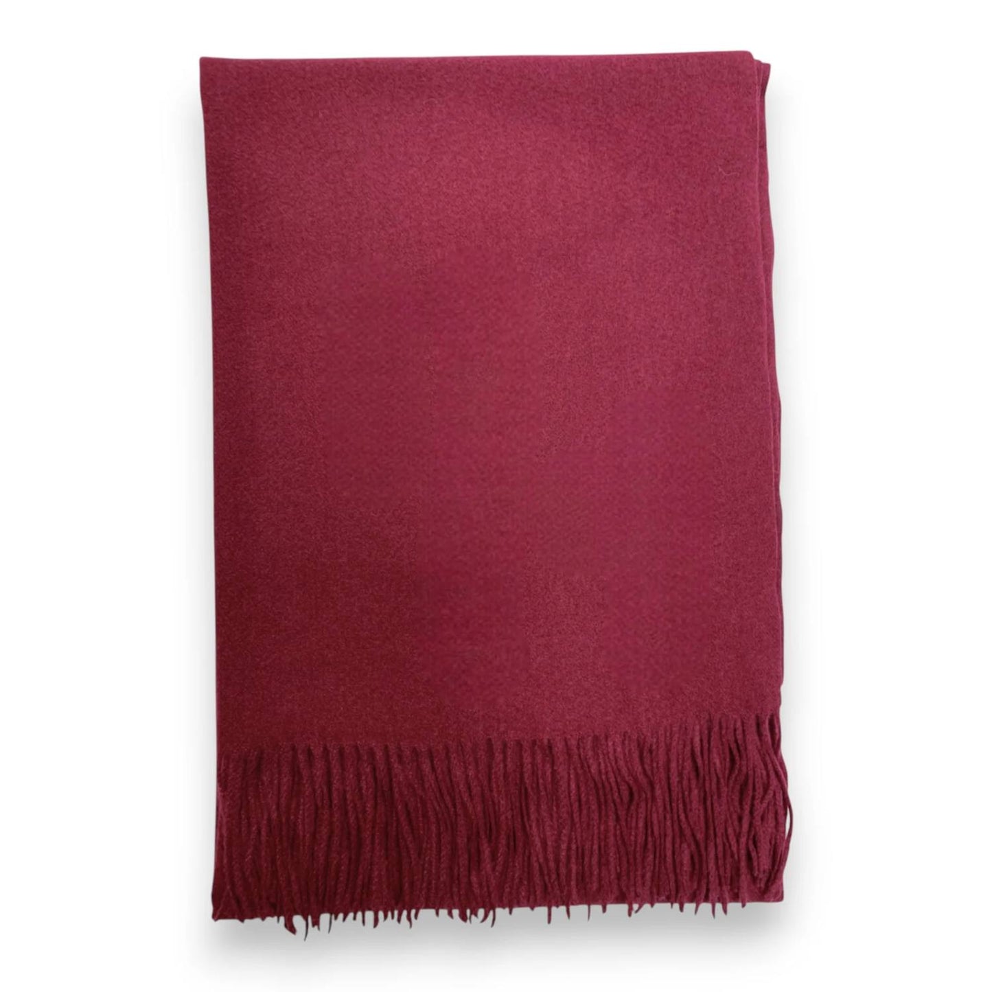 Burgundy Premium Wool Blend Winter Scarf