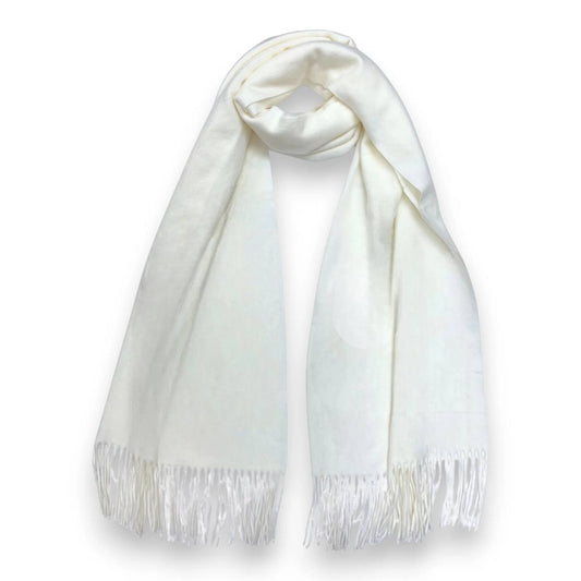 Off - White Premium Wool Blend Winter Scarf | The Jewellery Stop