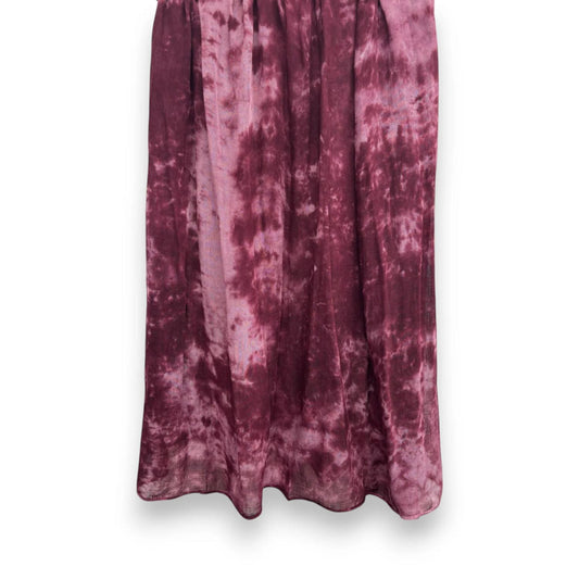 Burgundy Pure Modal Tie Dye Print Scarf