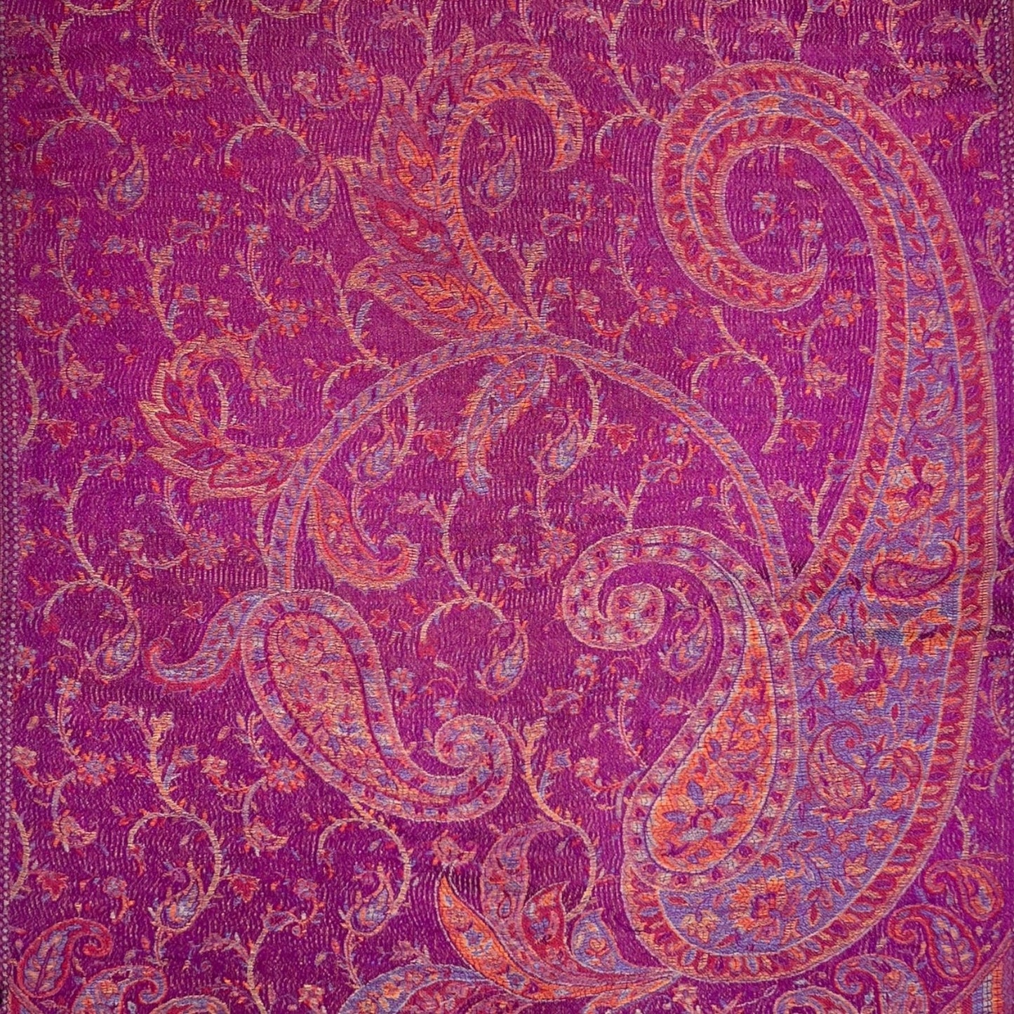 Magenta Jacquard Paisley Pashmina | The Jewellery Stop