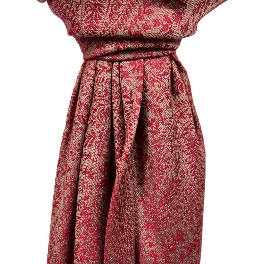 Burgundy Classic Paisley Pashmina Scarf