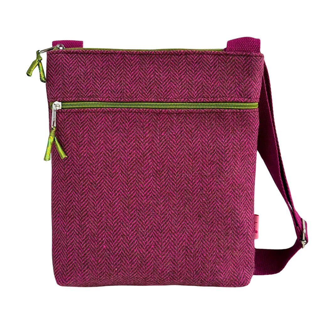 Pink Herringbone Cross Body Bag | The Jewellery Stop