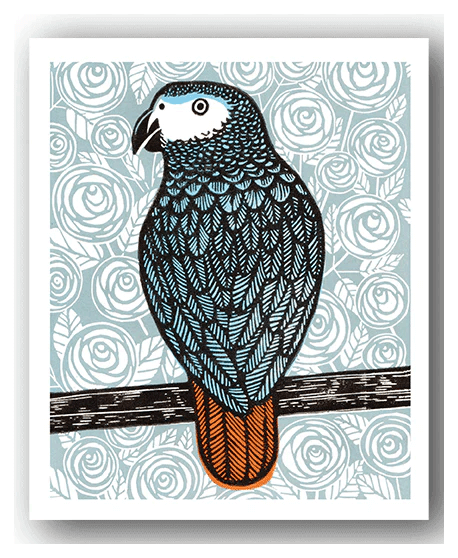 Blue Grey Greeting Card | The Jewellery Stop