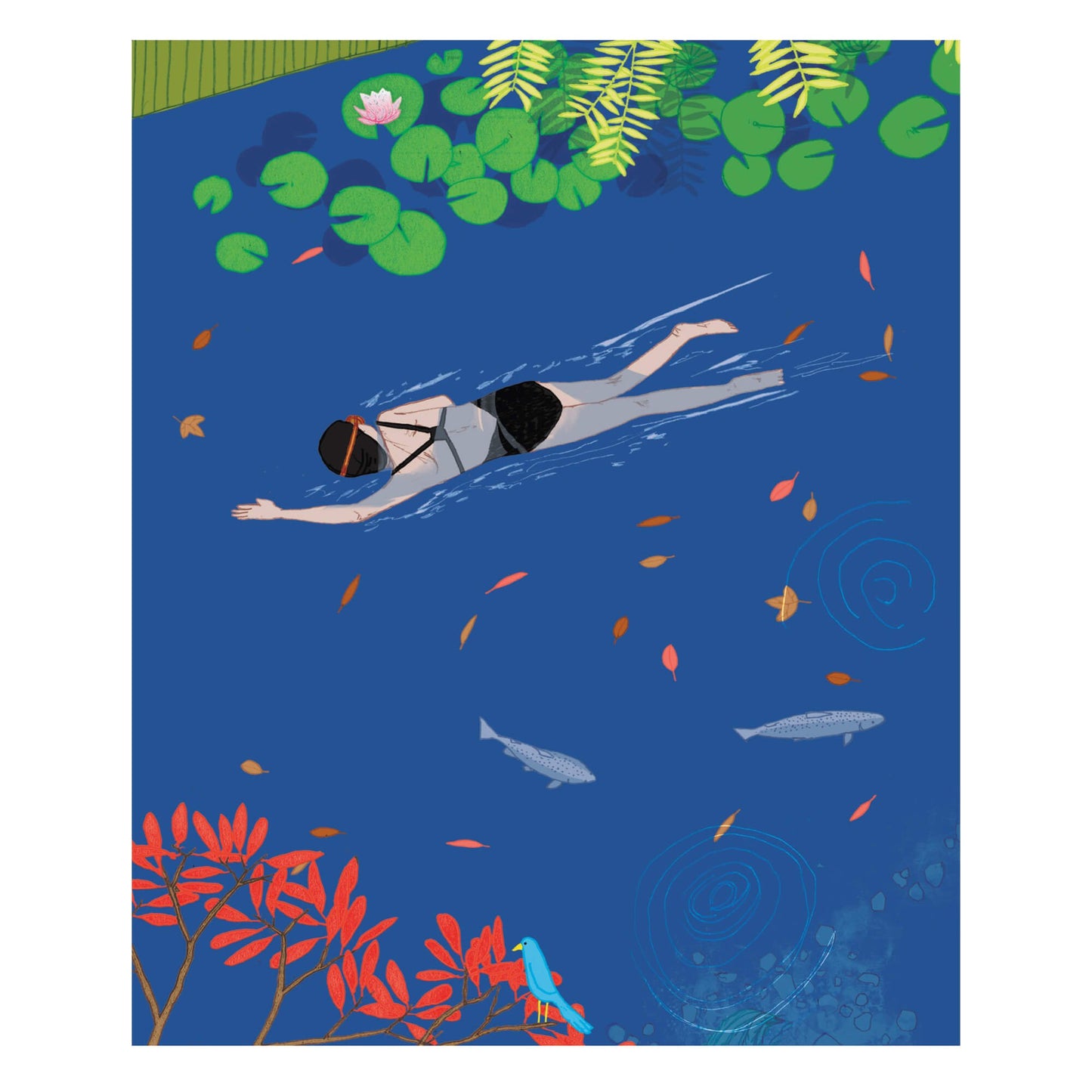 Wild Swimming Greeting Card | The Jewellery Stop