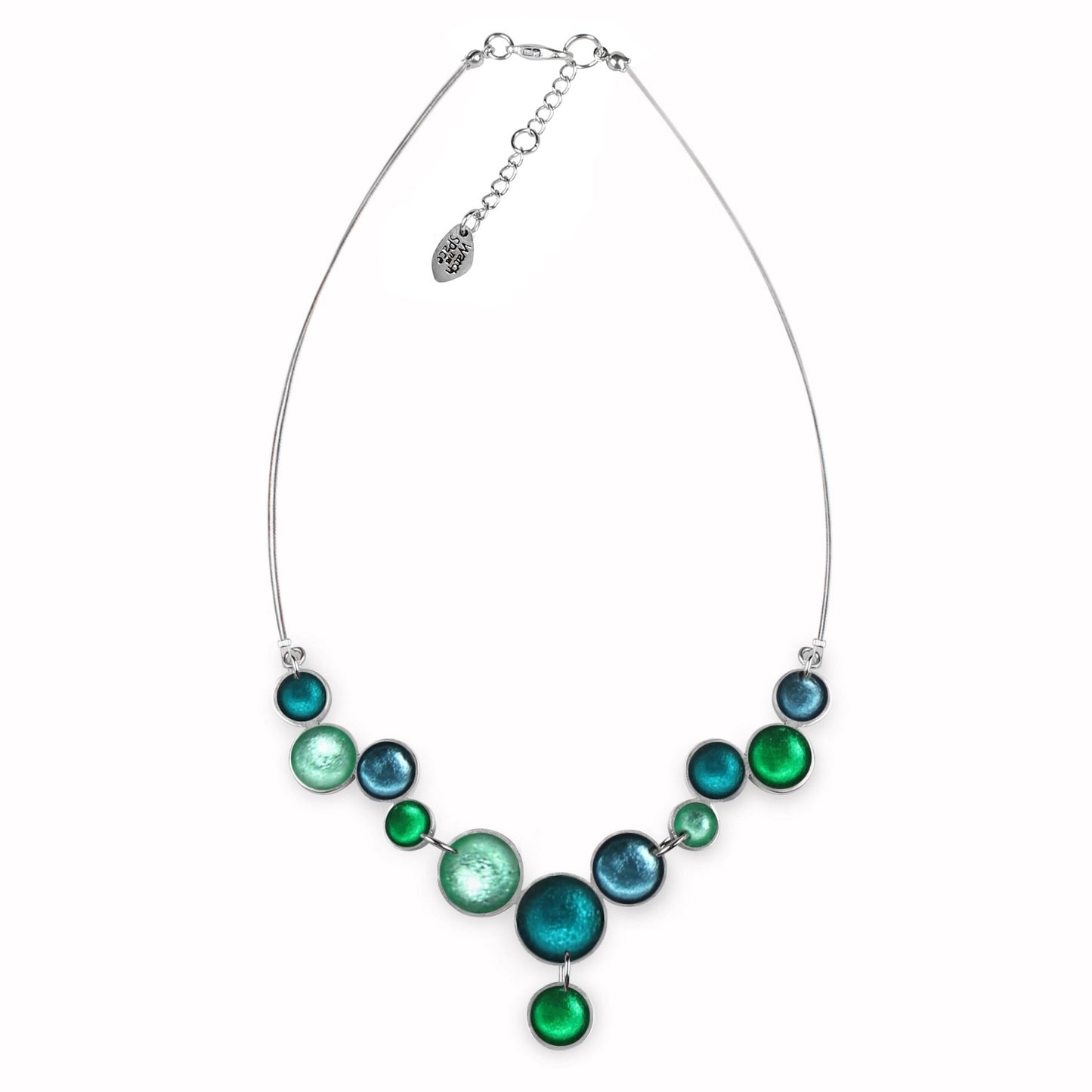 Verdigris Bubble Extravaganza Shiny Necklace | The Jewellery Stop