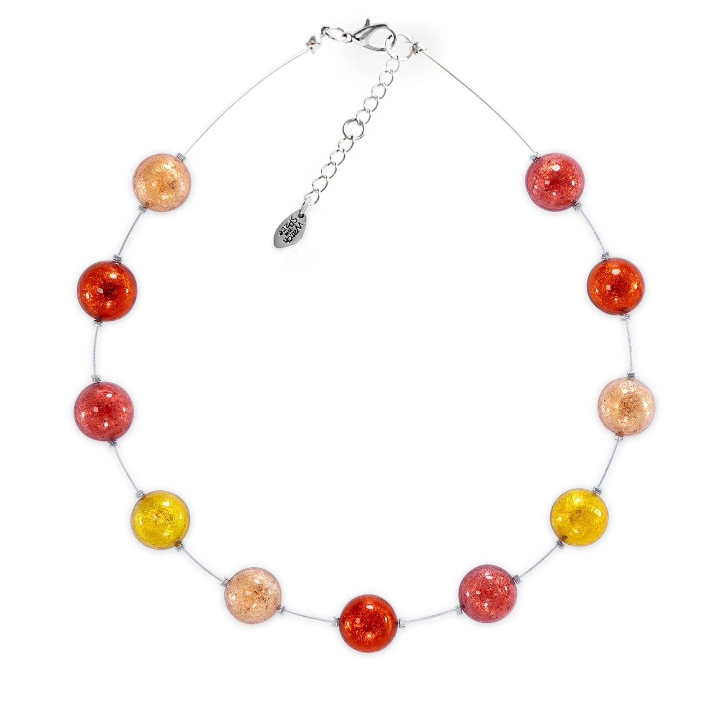 Terracotta Cabouchon Shiny Necklace | The Jewellery Stop