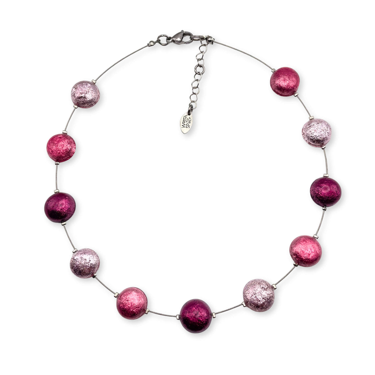 Peony Cabouchon Shiny Necklace