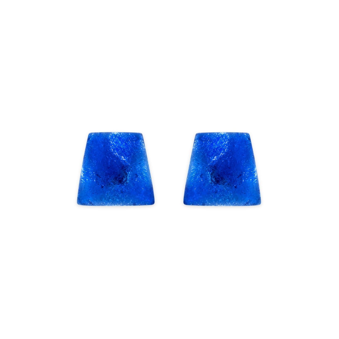 Azure Cleopatra Shiny Stud Earrings | The Jewellery Stop