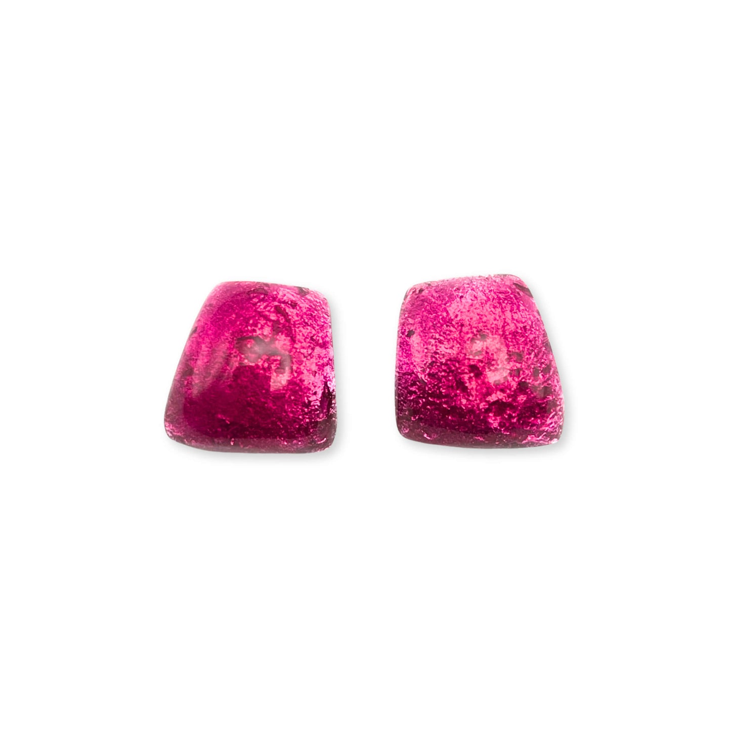 Pink Cleopatra Shiny Stud Earrings