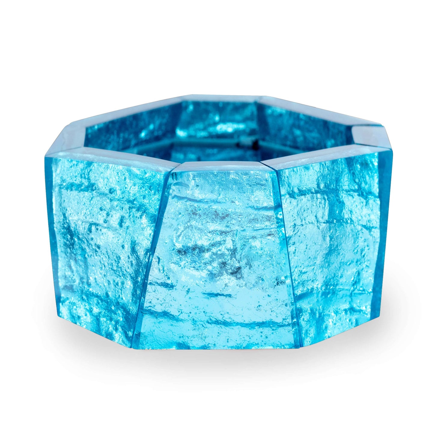 Light Turquoise Aztec Shiny Bangle | The Jewellery Stop