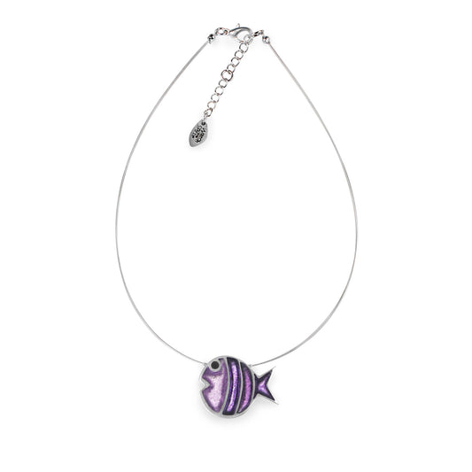 Sweetpea Bubble Fish Stripe Shiny Pendant | The Jewellery Stop