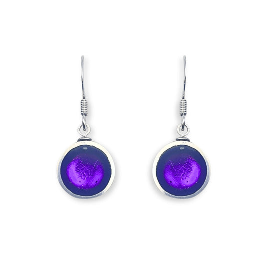 Peacock Bubble Extravaganza Shiny Fish Hook Earrings
