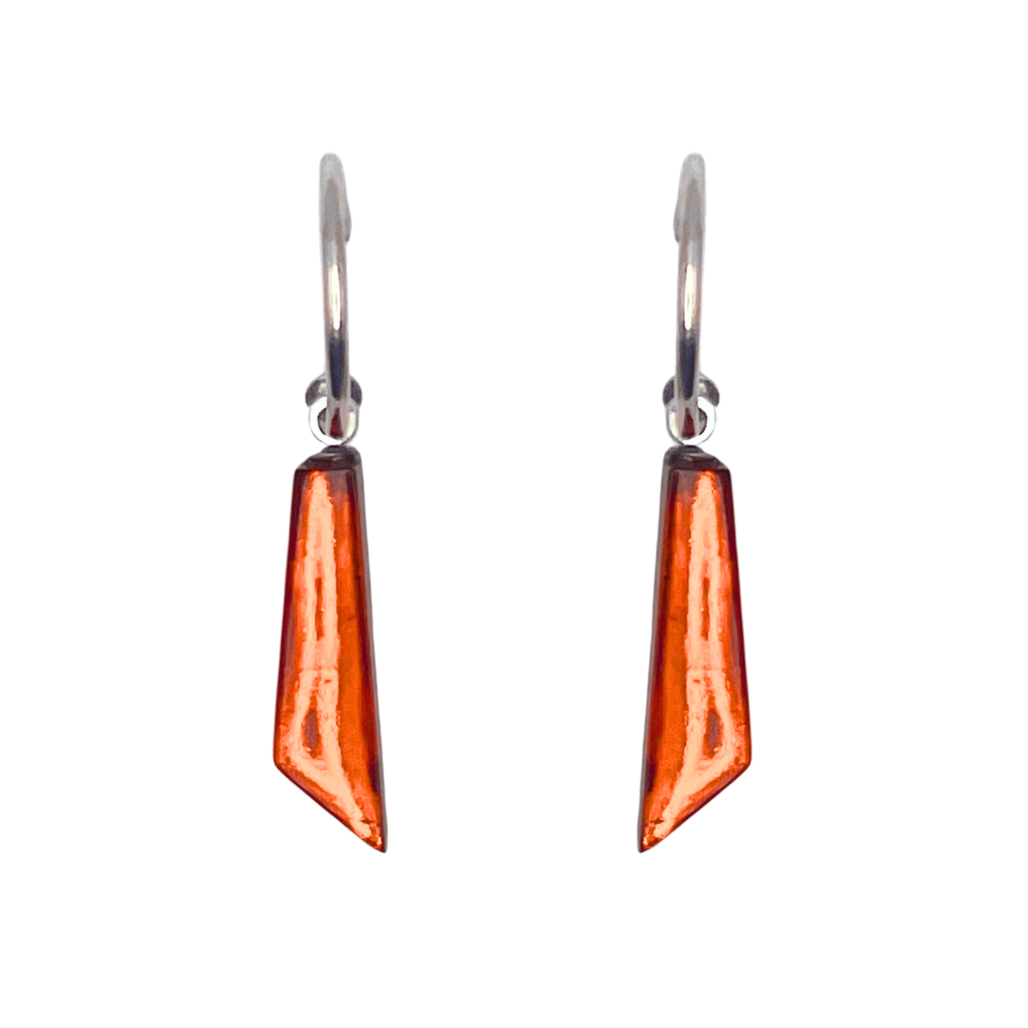 Chilli Icicle Shiny Short Creole Earrings | The Jewellery Stop