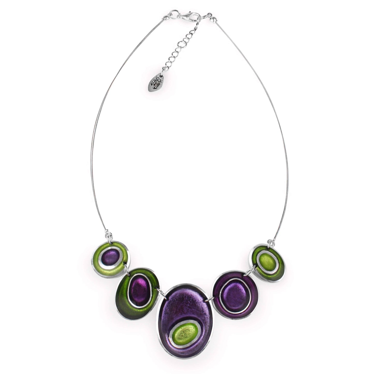 Nessie Organic Circles Shiny Necklace | The Jewellery Stop