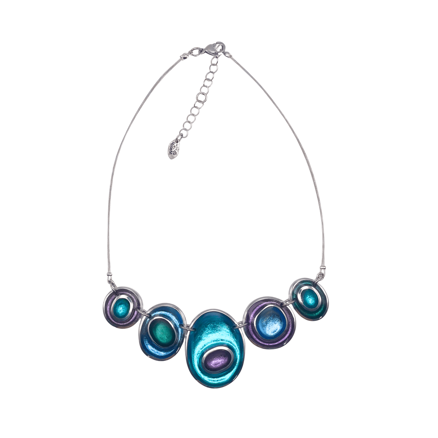 Fjord Organic Circles Shiny Necklace | The Jewellery Stop