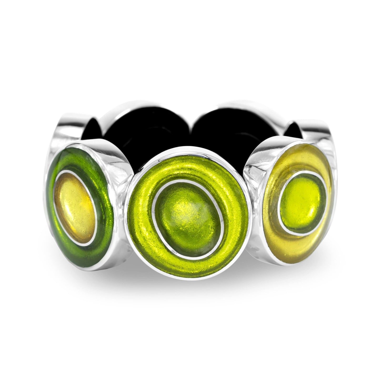 Citrus Organic Circles Shiny Bangle | The Jewellery Stop