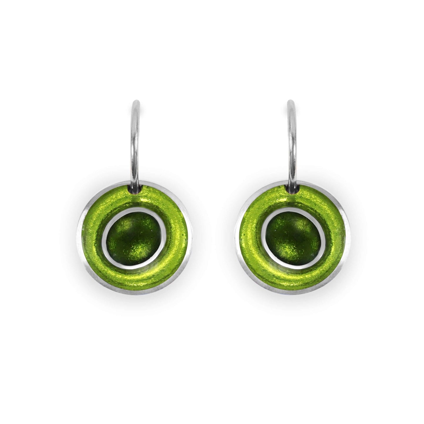 Citrus Organic Circles Shiny Creole Earrings | The Jewellery Stop