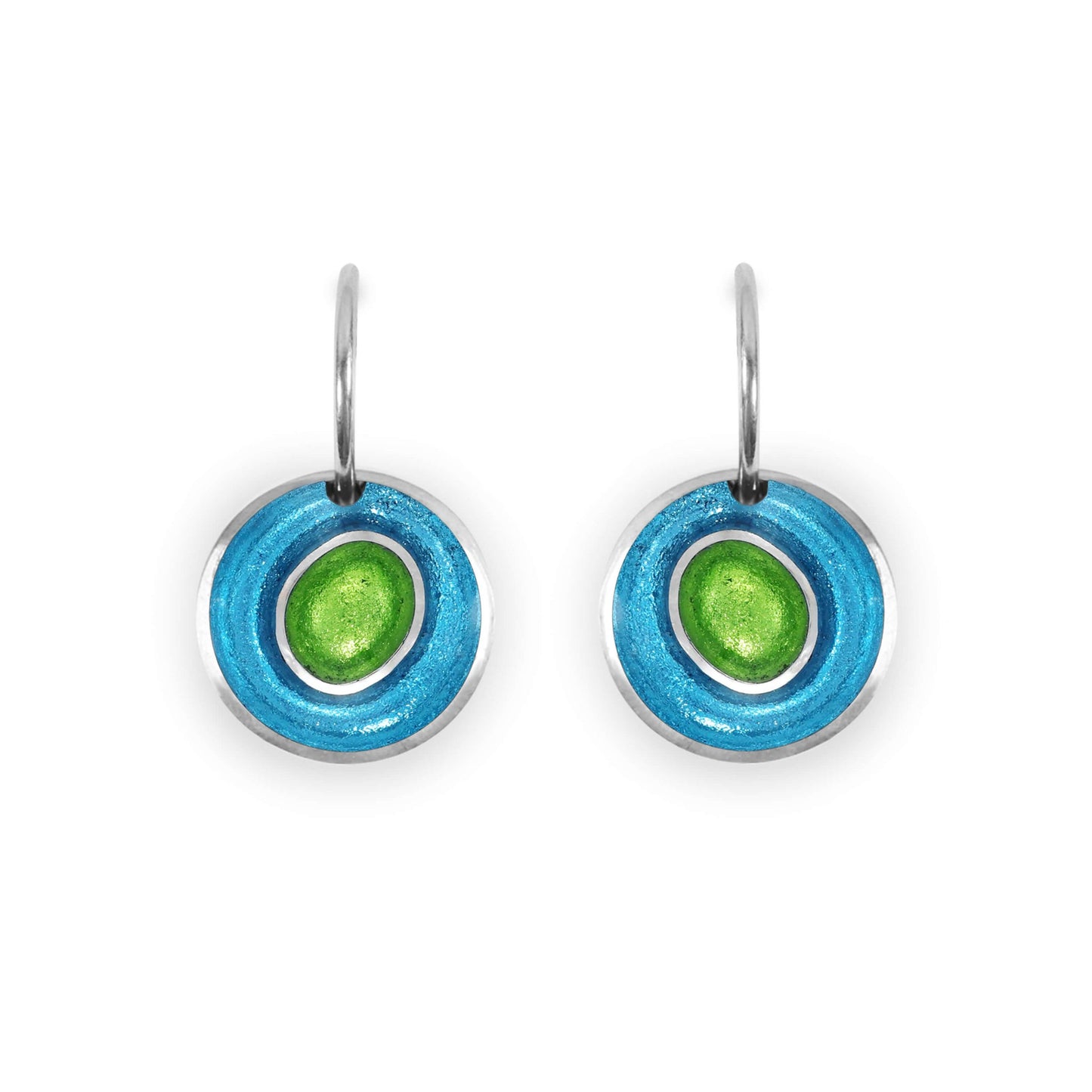 Neptune Organic Circles Shiny Creole Earrings | The Jewellery Stop