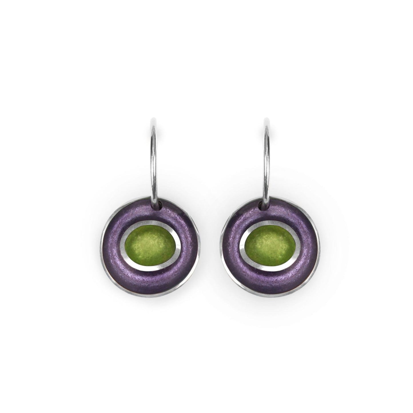 Nessie Organic Circles Shiny Creole Earrings | The Jewellery Stop