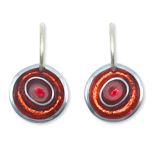 Chilli Organic Circles Shiny Creole Earrings | The Jewellery Stop