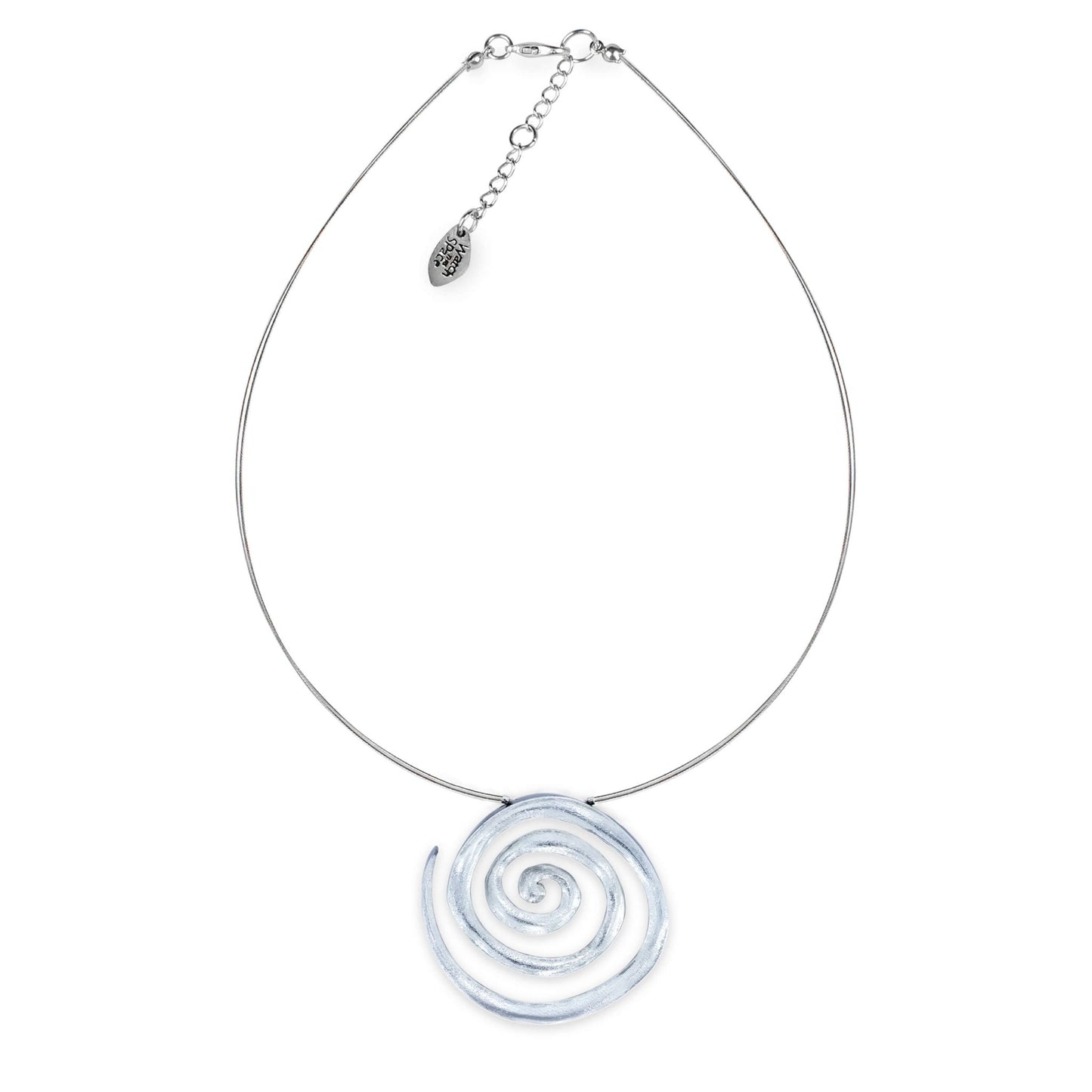 Silver Spirals Shiny Pendant | The Jewellery Stop