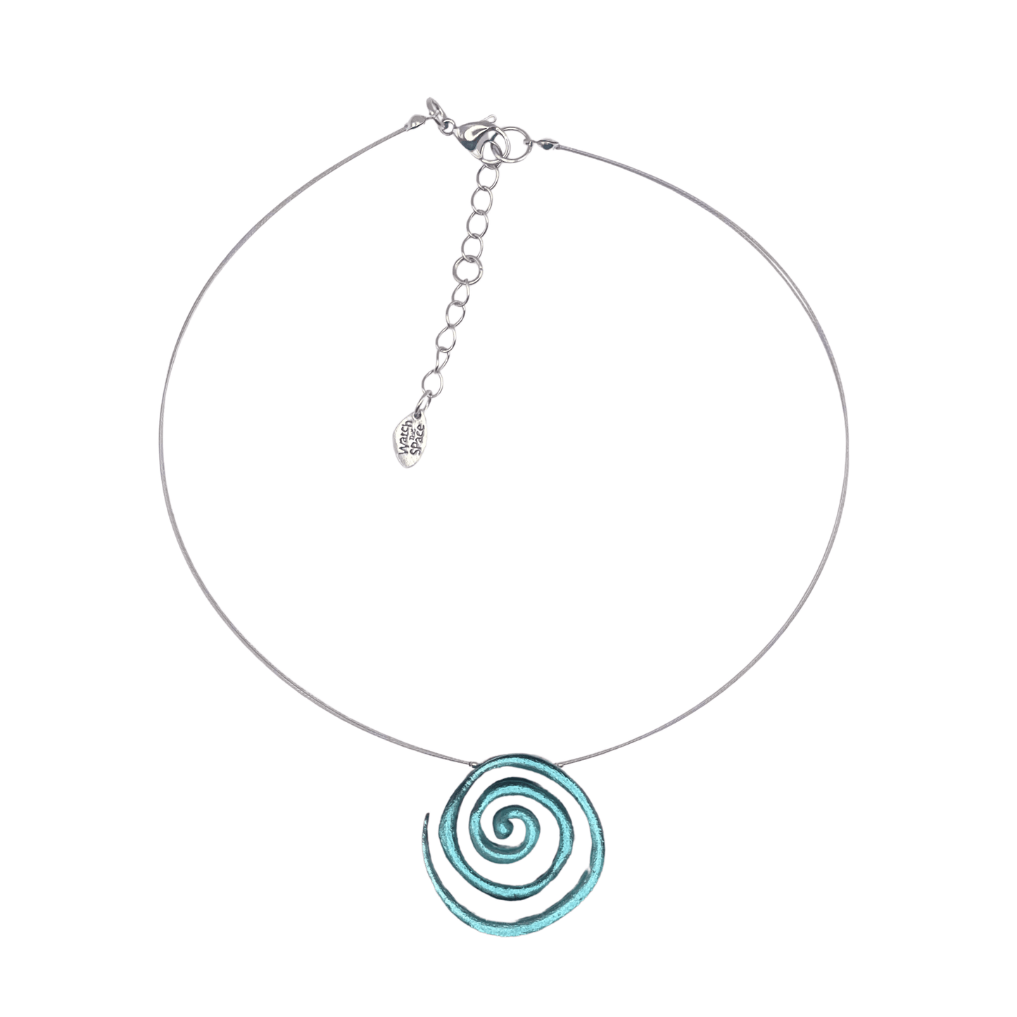Aqua Spirals Shiny Pendant | The Jewellery Stop