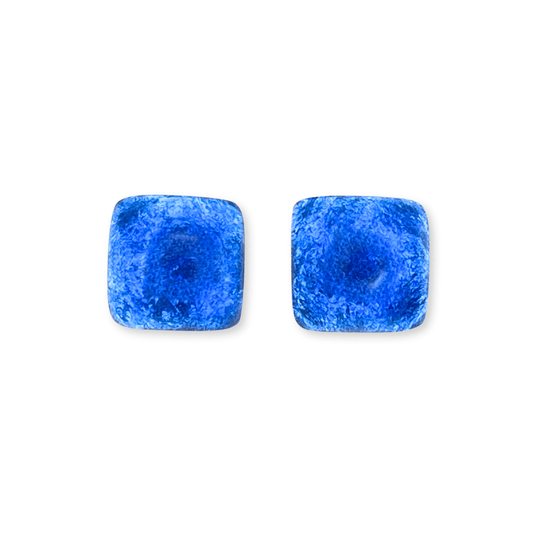 Atlantic Antique Square Shiny Large Stud Earrings
