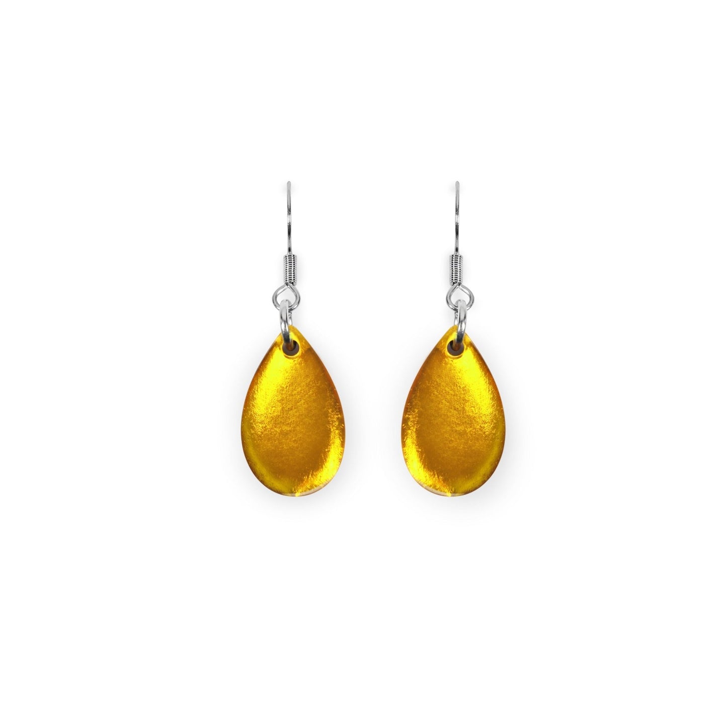 Palomino Flower Shiny Petal Fish Hook Earrings | The Jewellery Stop