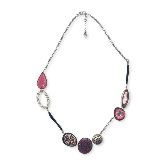 Berry Natural Eclectic Shiny Long Necklace