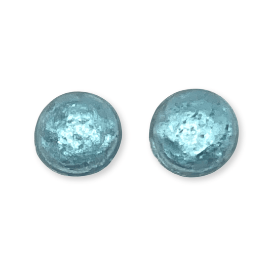 Bluebell Cabouchon Shiny Large Stud Earrings | The Jewellery Stop