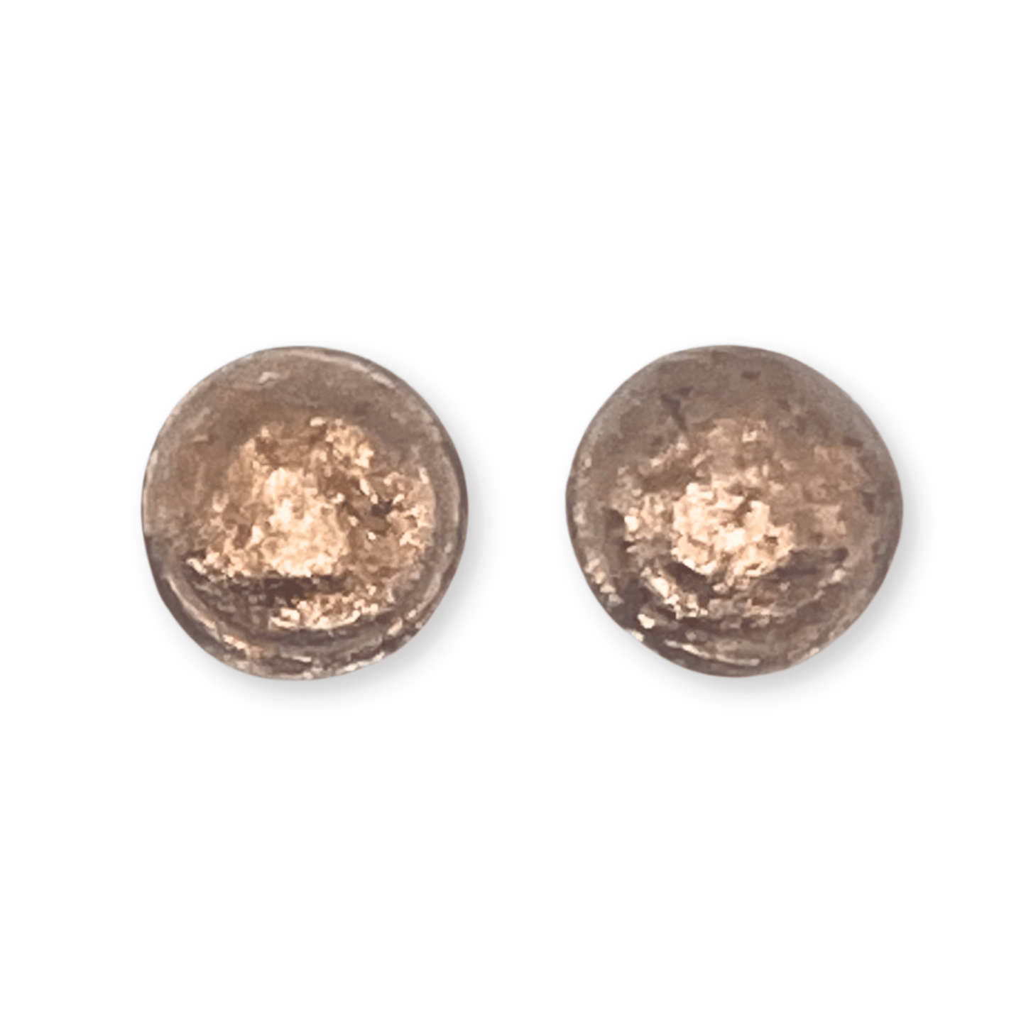 Nougat Cabouchon Shiny Large Stud Earrings | The Jewellery Stop