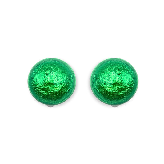 Aurora Cabouchon Shiny Clip Earrings