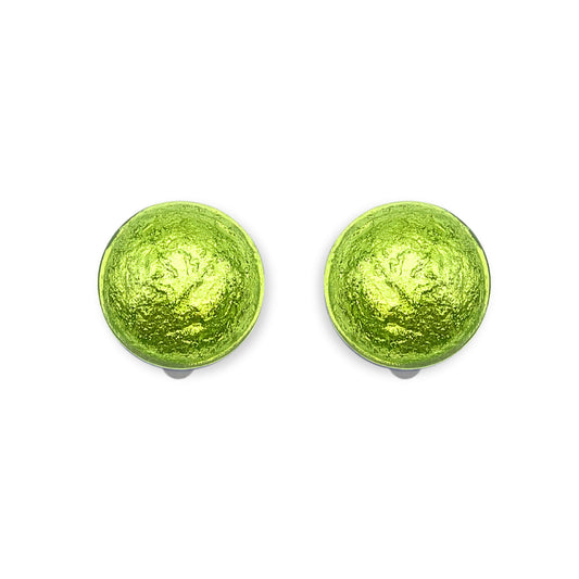 Neptune Cabouchon Shiny Clip Earrings