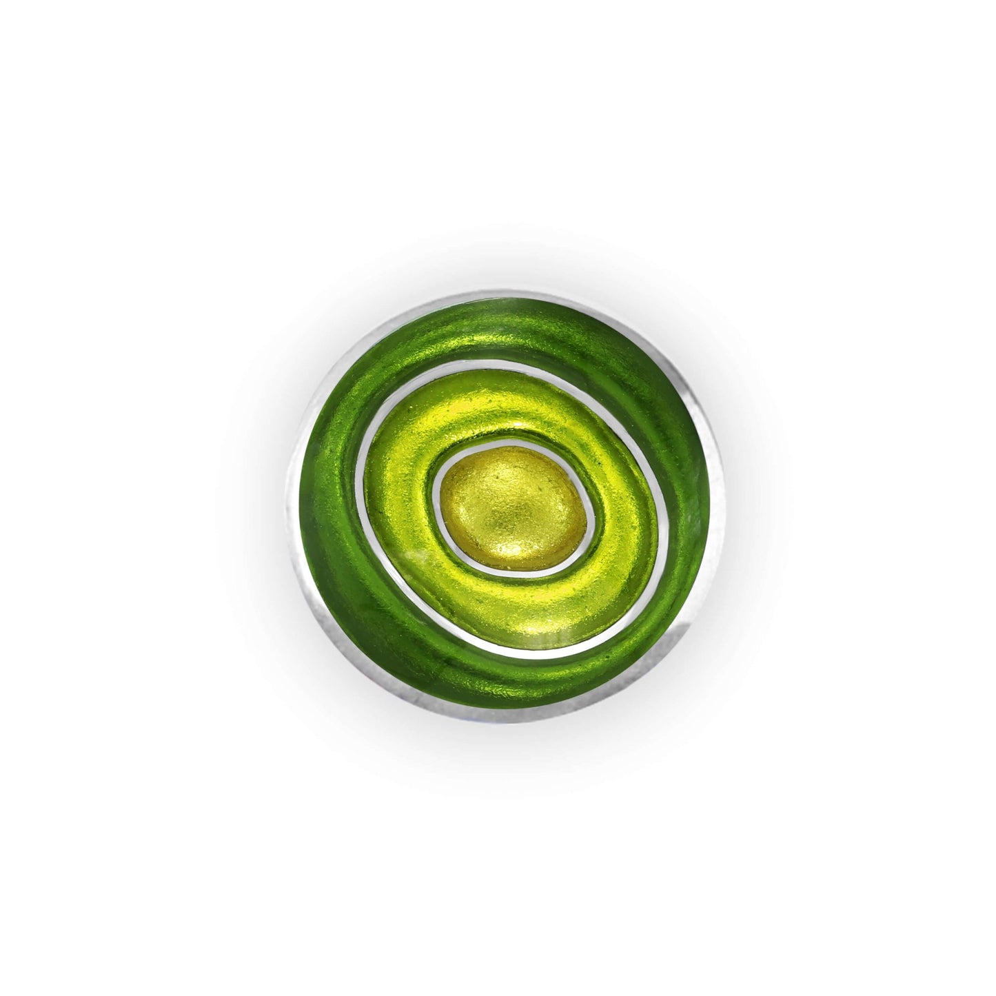 Citrus Organic Circles Shiny Brooch | The Jewellery Stop