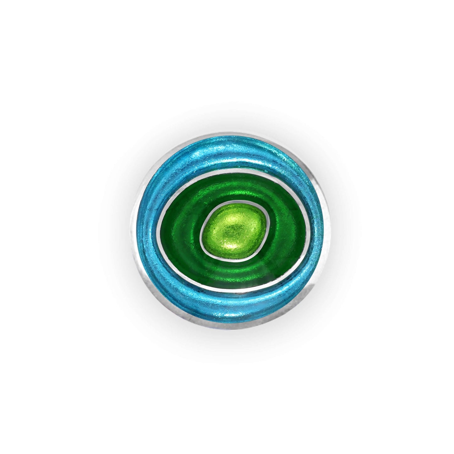 Neptune Organic Circles Shiny Brooch | The Jewellery Stop