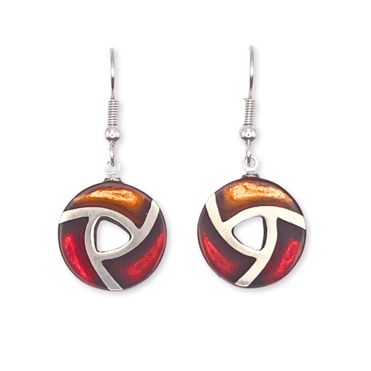 Papaya Trisceli Shiny Fish Hook Earrings